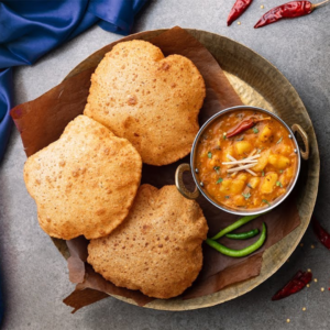 Bedmi Puri with Aloo Sabzi