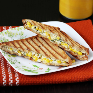 Corn Cheese Grill Sandwich